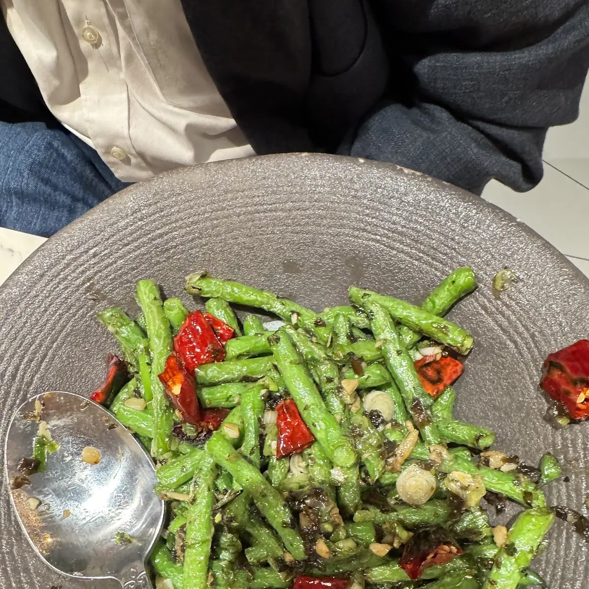 sichuan style dry-braised string beans veg 干煸四季豆